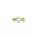 14K 18K 925 Silver Solitaire Wedding Ring for Women